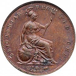 Large Reverse for Penny 1853 coin