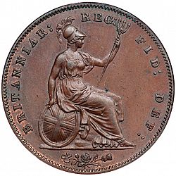 Large Reverse for Penny 1859 coin