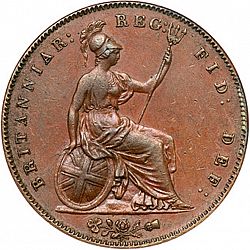 Large Reverse for Penny 1860 coin