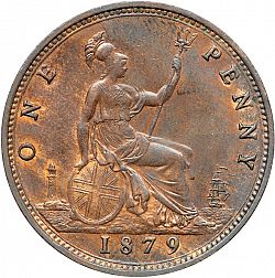 Large Reverse for Penny 1879 coin