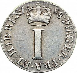 Large Reverse for Penny 1698 coin