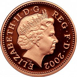 Large Obverse for 1p 2002 coin