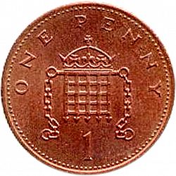 Large Reverse for 1p 1983 coin