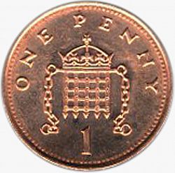 Large Reverse for 1p 2000 coin