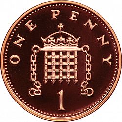 Large Reverse for 1p 2002 coin