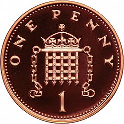 Large Reverse for 1p 2002 coin