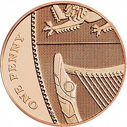Large Reverse for 1p 2013 coin