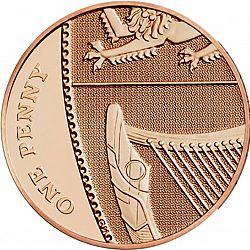 Large Reverse for 1p 2014 coin
