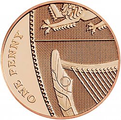 Large Reverse for 1p 2015 coin
