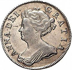 Large Obverse for Shilling 1705 coin