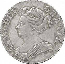 Large Obverse for Shilling 1710 coin