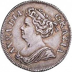 Large Obverse for Shilling 1714 coin