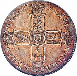 Large Reverse for Shilling 1702 coin