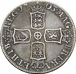 Large Reverse for Shilling 1703 coin