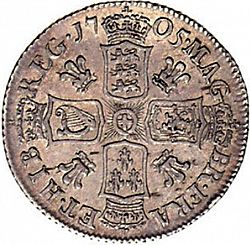 Large Reverse for Shilling 1705 coin