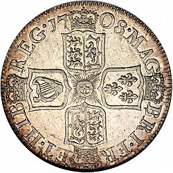 Large Reverse for Shilling 1708 coin