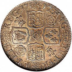 Large Reverse for Shilling 1712 coin