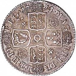 Large Reverse for Shilling 1714 coin