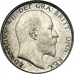 Large Obverse for Shilling 1903 coin