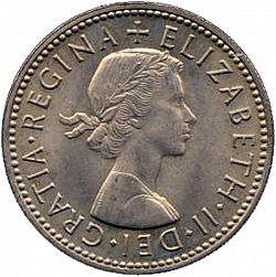 Large Obverse for Shilling 1963 coin