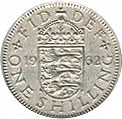 Large Reverse for Shilling 1962 coin