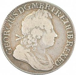 Large Obverse for Shilling 1723 coin