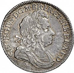 Large Obverse for Shilling 1723 coin