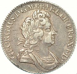 Large Obverse for Shilling 1723 coin