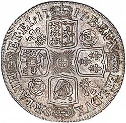Large Reverse for Shilling 1717 coin