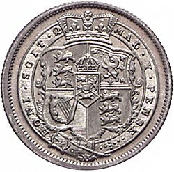 Large Reverse for Shilling 1816 coin
