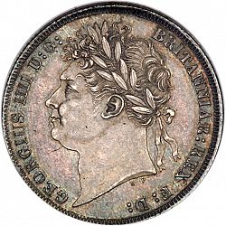 Large Obverse for Shilling 1825 coin