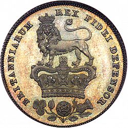 Large Reverse for Shilling 1826 coin