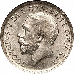 Large Obverse for Shilling 1920 coin