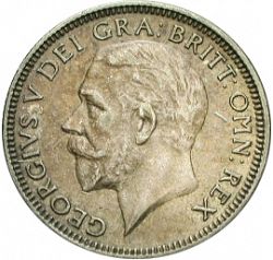 Large Obverse for Shilling 1928 coin