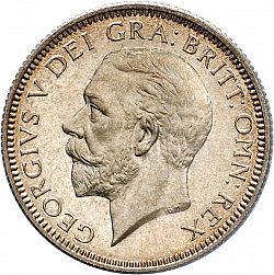 Large Obverse for Shilling 1933 coin