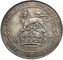 Large Reverse for Shilling 1911 coin