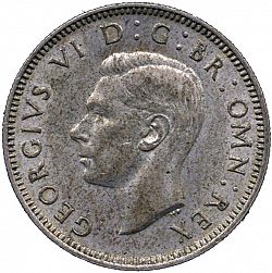 Large Obverse for Shilling 1948 coin