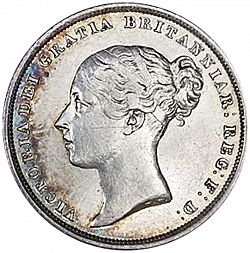 Large Obverse for Shilling 1839 coin