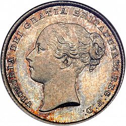 Large Obverse for Shilling 1852 coin