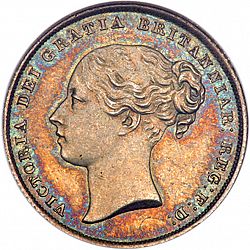 Large Obverse for Shilling 1855 coin