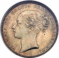 Large Obverse for Shilling 1868 coin
