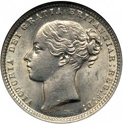 Large Obverse for Shilling 1871 coin