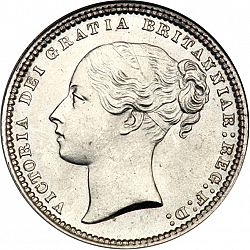 Large Obverse for Shilling 1872 coin