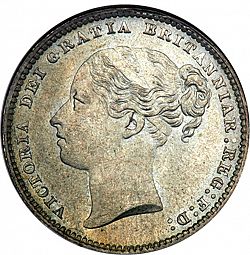 Large Obverse for Shilling 1884 coin