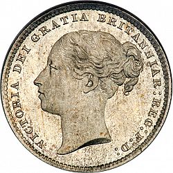Large Obverse for Shilling 1886 coin