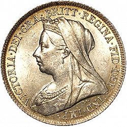 Large Obverse for Shilling 1897 coin