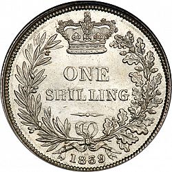Large Reverse for Shilling 1839 coin