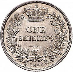 Large Reverse for Shilling 1844 coin