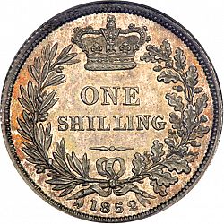 Large Reverse for Shilling 1852 coin