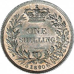 Large Reverse for Shilling 1860 coin